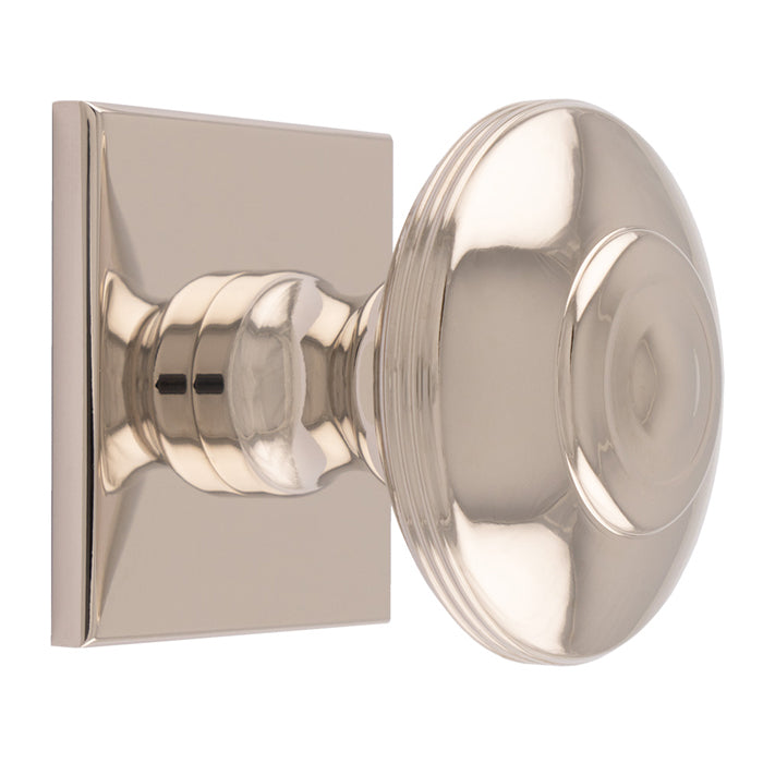 Carlisle Brass - Anderson knob on Backplate 40mm - Polished Nickel - BP720CPN40PN - Choice Handles