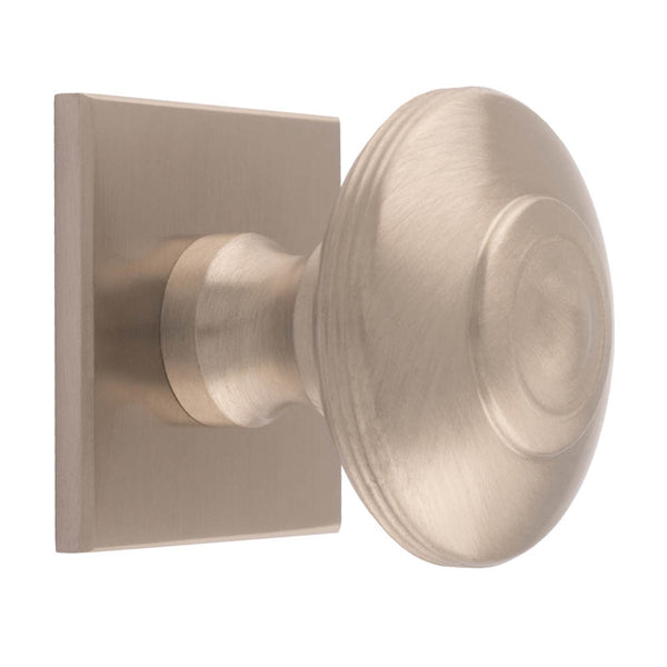 Carlisle Brass - Anderson knob on Backplate 40mm - Satin Nickel - BP720CSN40SN - Choice Handles