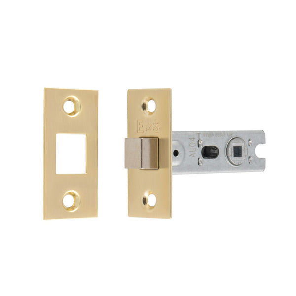 Eurospec - Bolt-Through Tubular Deadbolt - Satin Brass - 64mm - Satin Brass - BTD25SB