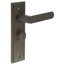 Burlington - Kensington Door Handle Bathroom Backplate Dark Bronze & Turn & Release - BUR-25DB-453DB-81DB - Choice Handles