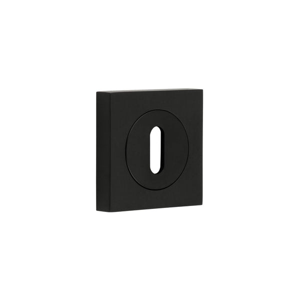 Burlington Standard Keyway Escutcheons Square Plain Black - BUR-60MB-171MB - Choice Handles