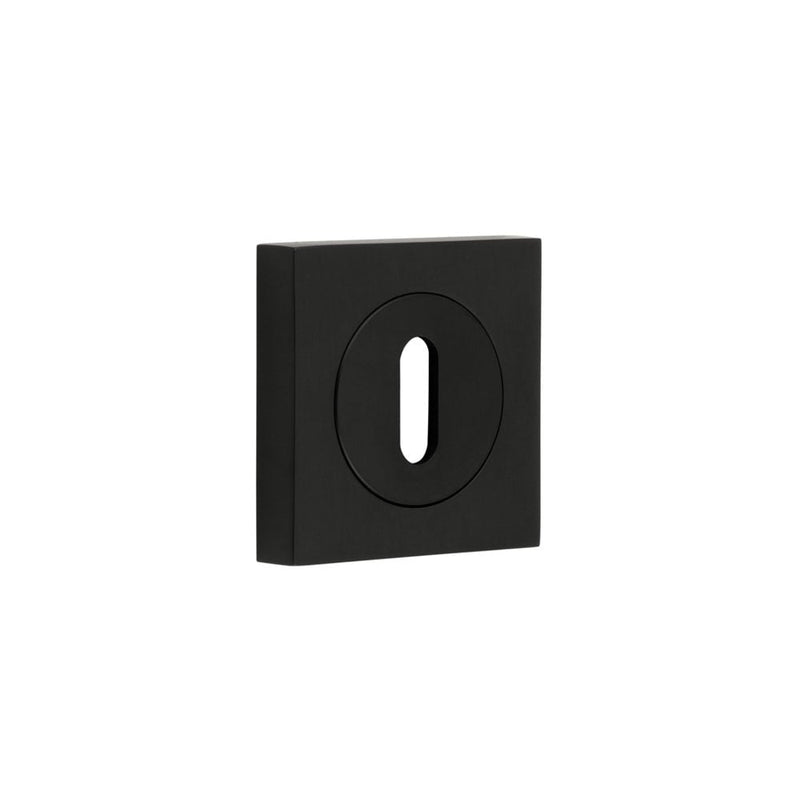 Burlington Standard Keyway Escutcheons Square Plain Black - BUR-60MB-171MB - Choice Handles