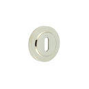 Burlington - Standard Keyway Escutcheons Knurled Rose - Polished Nickel - BUR-60PN-75PN - Choice Handles