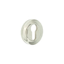Burlington - Euro Profile Escutcheons Chamfered Rose - Polished Nickel - BUR-61PN-72PN - Choice Handles