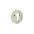 Burlington - Euro Profile Escutcheons Plain Rose - Satin Nickel - BUR-61SN-71SN - Choice Handles