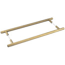 Burlington Belgrave - Pull Handle 425 x 20mm Back to Back Fixing - Antique Brass - BUR1000ABB2B - (Pair) - Choice Handles