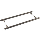 Burlington Belgrave - Pull Handle 425 x 20mm Back to Back Fixing - Dark Bronze - BUR1000DBB2B - (Pair) - Choice Handles