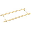 Burlington Belgrave - Pull Handle 425 x 20mm Back to Back Fixing - Satin Brass - BUR1000SBB2B - (Pair) - Choice Handles