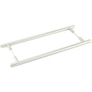 Burlington Belgrave - Pull Handle 425 x 20mm Back to Back Fixing - Satin Nickel - BUR1000SNB2B - (Pair) - Choice Handles