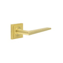 Burlington Mayfair Door Handles Square Stepped Satin Brass - BUR10KIT241 - Choice Handles