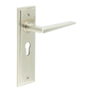 Burlington - Burlington Mayfair Lever on Plate - Satin Nickel - BUR10KIT323 - Choice Handles