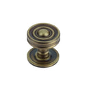 Burlington Bloomsbury 40mm Cupboard Knob - Antique Brass - BUR111AB - Choice Handles