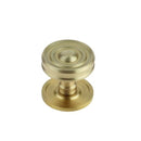 Burlington Bloomsbury 40mm Cupboard Knob - Satin Brass - BUR111SB - Choice Handles