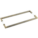 Burlington Westminister  - Pull Handle 425 x 20mm Back to Back Fixing - Antique Brass - BUR130ABB2B - (Pair) - Choice Handles