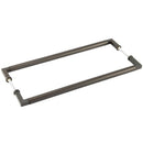 Burlington Westminister  - Pull Handle 425 x 20mm Back to Back Fixing - Dark Bronze - BUR130DBB2B - (Pair) - Choice Handles