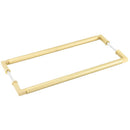 Burlington Westminister  - Pull Handle 425 x 20mm Back to Back Fixing - Satin Brass - BUR130SBB2B - (Pair) - Choice Handles