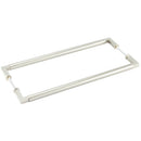 Burlington Westminister  - Pull Handle 425 x 20mm Back to Back Fixing - Satin Nickel - BUR130SNB2B - (Pair) - Choice Handles