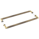 Burlington Piccadilly - Pull Handle 425 x 20mm Back to Back Fixing - Antique Brass - BUR140ABB2B - (Pair) - Choice Handles