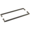 Burlington Piccadilly  - Pull Handle 425 x 20mm Back to Back Fixing - Dark Bronze - BUR140DBB2B - (Pair) - Choice Handles