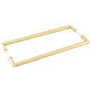 Burlington Piccadilly  - Pull Handle 425 x 20mm Back to Back Fixing - Satin Brass - BUR140SBB2B - (Pair) - Choice Handles