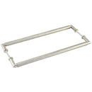 Burlington Piccadilly  - Pull Handle 425 x 20mm Back to Back Fixing - Satin Nickel - BUR140SNB2B - (Pair) - Choice Handles