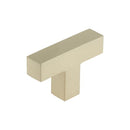 Burlington - Trafalgar T Bar Square Cupboard Knobs - Satin Nickel - BUR202SN - Choice Handles