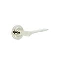Burlington - Knightsbridge Door Handle on Stepped Rose  - Polished Nickel - BUR20KIT159 - Choice Handles