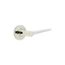 Burlington - Knightsbridge Door Handle on Knurled Rose  - Polished Nickel - BUR20KIT161 - Choice Handles