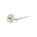 Burlington - Knightsbridge Door Handle on Knurled Rose  - Satin Nickel - BUR20KIT317 - Choice Handles