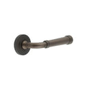 Burlington - Highgate Door Handles On Knurled Rose  - Dark Bronze - BUR35KIT83 - Choice Handles