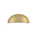 Burlington - 95x40mm Cup Drawer Pull - Polished Brass - BUR423PB - Choice Handles