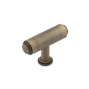 Burlington - Belgrave T Bar Cupboard Knob - Antique Brass -BUR502AB - Choice Handles