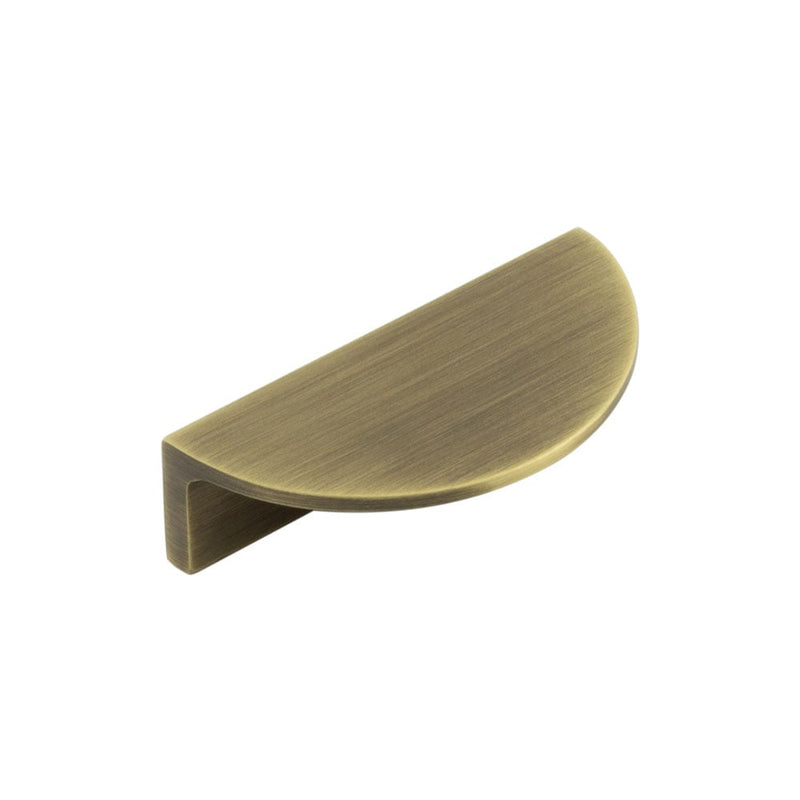 80mm AB half moon cabinet handle - BUR610AB - Choice Handles