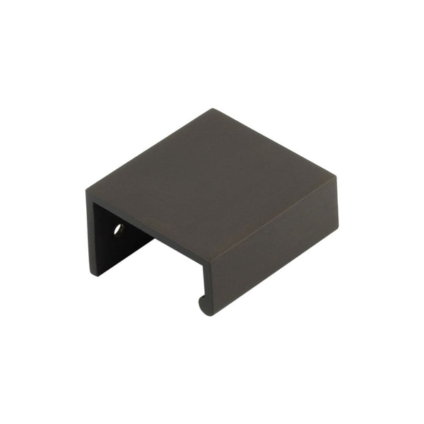 Burlington 50mm Dark Bronze Angled Edge Pull - BUR910DB - Choice Handles