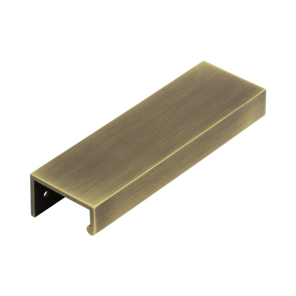 Burlington 150mm Antique Brass Angled Edge Pull - BUR911AB - Choice Handles