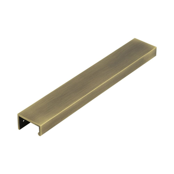 Burlington 300mm Antique Brass Angled Edge Pull - BUR912AB - Choice Handles