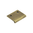 Burlington 50mm Antique Brass Flat Edge Pull - BUR930AB - Choice Handles