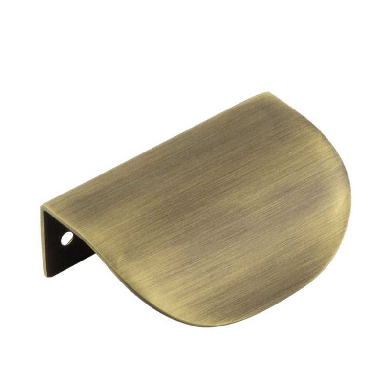 Burlington 75mm Antique Brass Arched Edge Pull - BUR941AB - Choice Handles