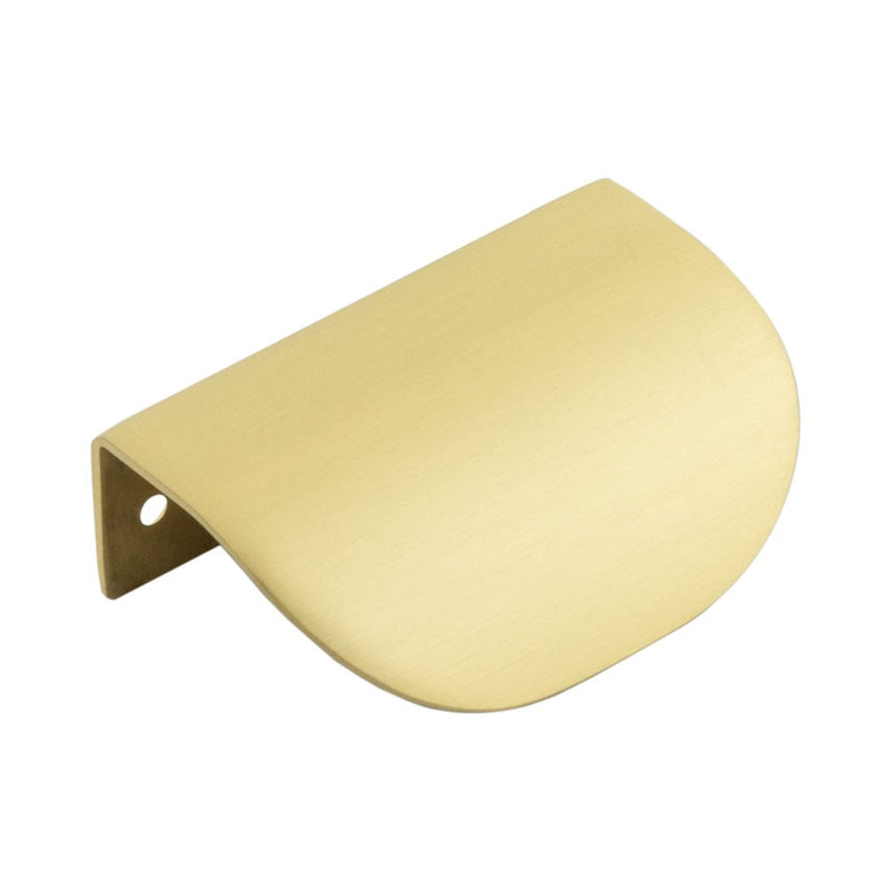 Burlington 75mm Satin Brass Arched Edge Pull - BUR941SB - Choice Handles