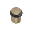 Burlington - Plain Top Floor Mounted Doorstop - Antique Brass -BUR960AB - Choice Handles