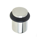 Burlington - Plain Top Floor Mounted Doorstop - Polished Nickel - BUR960PN - Choice Handles