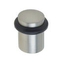 Burlington - Plain Top Floor Mounted Doorstop - Satin Nickel - BUR960SN - Choice Handles