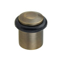 Burlington - Chamfered Top Floor Mounted Doorstop - Antique Brass -BUR961AB - Choice Handles