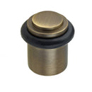 Burlington - Stepped Top Floor Mounted Doorstop - Antique Brass -BUR962AB - Choice Handles