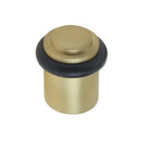 Burlington - Stepped Top Floor Mounted Doorstop - Satin Brass - BUR962SB - Choice Handles
