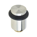 Burlington - Reeded Top Floor Mounted Doorstop - Polished Nickel - BUR963PN - Choice Handles