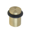 Burlington - Reeded Top Floor Mounted Doorstop - Satin Brass - BUR963SB - Choice Handles