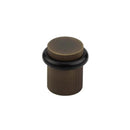 Frelan - Burlington Knurled Floor Mounted Doorstop - Antique Brass - BUR964AB - Choice Handles