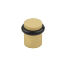 Frelan - Burlington Knurled Floor Mounted Doorstop - Satin Brass - BUR964SB - Choice Handles