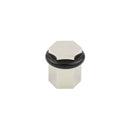 Frelan - Burlington Hexagonal Floor Mounted Doorstop - Polished Nickel - BUR965PN - Choice Handles